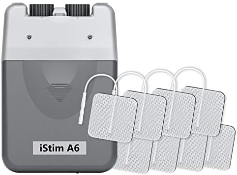 iStim A6 Analog Rechargeable Dual Channel TENS Unit/TENS Device/TENS Machine - for Pain Relief/Pain Control and Management - 3 Modes and Easy to Use (Including Electrode Pads) by iSTIM