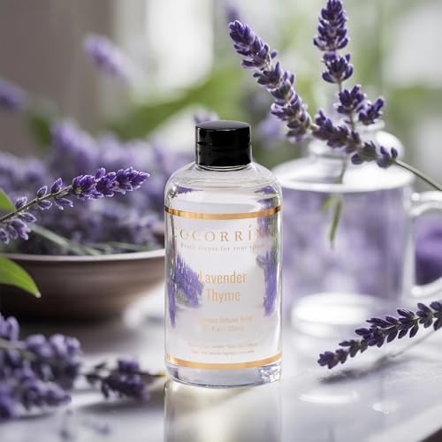 COCORRÍNA Refill- Lavender Thyme 6.7 Fl.oz Reed Diffuser Refill with 8 Sticks - Image 3