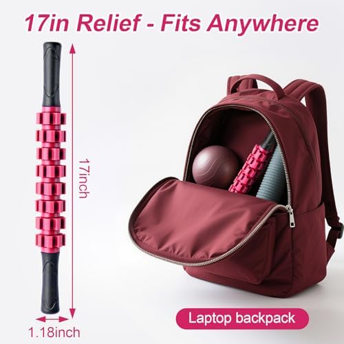 ZanLLW Muscle Roller Stick, Muscle Roller, Liposuction Massage Roller for Lymphatic Drainage, Massager Stick for Relief Muscle Soreness, Trigger Points, Help Exercise Runner Legs, Back Recovery - Image 6