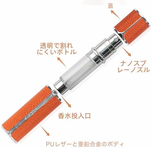 AF01BK Leather Perfume atomiser Bottom Fill, 5ml - Image 2