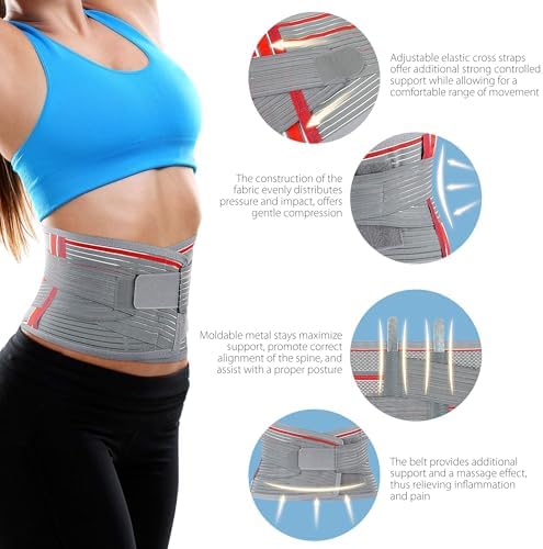 ORTONYX Lumbosacral Back Brace With Lumbar Support Pad for Men and Women - Image 5