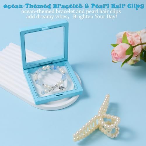 Gifts for Women, 10pcs Ocean Themed Happy Birthday Gifts for Women, Gift Basket Filled with Beach Lover Essentials Blue Ideas Inspirational w/ Seashell Tote Bag Thinking of You for Mom Sister Friend - Image 6