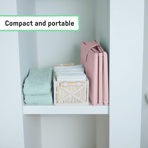 Ingenuity Tuckaway Toddler Folding Tub, Converts Shower to Tub, Folds to Store, Easy to Clean, No Assembly Required, Portable Baby Bathtub for Travel, 12M-5Y, Pink - Image 6