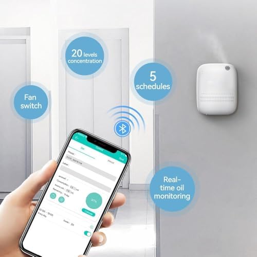 Upgraded Scent Air Machine for Home Cover Up to 2000 sq.ft, Hotel and Commercial Use 400ML Diffuser with 100ML White Tea Harmony Essential Oil, Waterless Cold Air Diffuser for Home, Office - Image 4