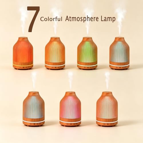 Diffuserlove Essential Oil Diffuser,150ML Small Aroma Humidifier with 1H/2H/4H Timer,Cool Mist & 7 Colors Night Light,Decor Diffuser Ready Gift for Home Office Bedroom - Image 3
