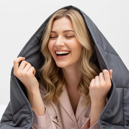 Hillhub Weighted Blanket for Adults, Multiple Sizes for Weight 30-350 lbs, Machine Washable by HillHub