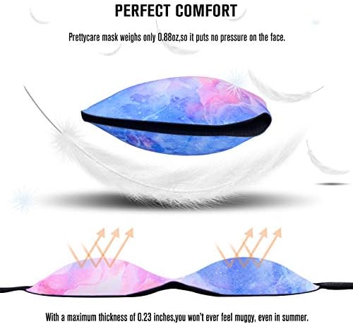 PrettyCare 3D Sleep Mask 2 Pack,Eye Mask for Side Sleeper -3D Contoured Sleeping Mask with Light Blocking for Women- No Eye Pressure Blindfold Night Masks with Ear Plugs & Travel Bag (Black& Fire) - Image 2