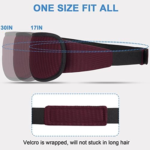 Sleep Mask, Super Soft Eye Mask for Sleeping, Upgraded 100% Blockout Light Sleep Masks for Women with Adjustable Strap, 3D Contoured Cup Eye Covers for Sleeping, Red - Image 6