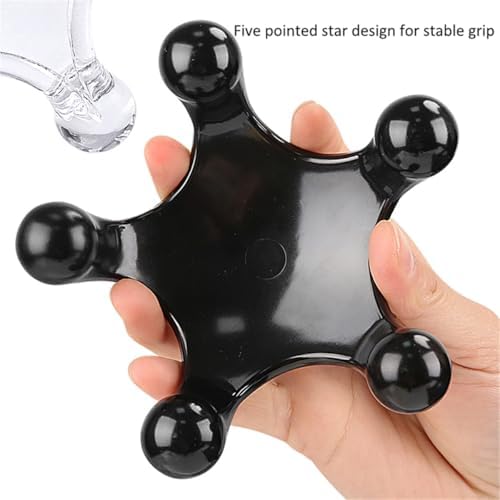 Trigger Point Massage Tools, 2 Pcs 5 Point Deep Tissue Manual Massager Handheld Body Massagers, Handheld Palm Pressure Point Massage Tool for Neck Shoulder Back Muscle Pain Relief (Transparent) - Image 3