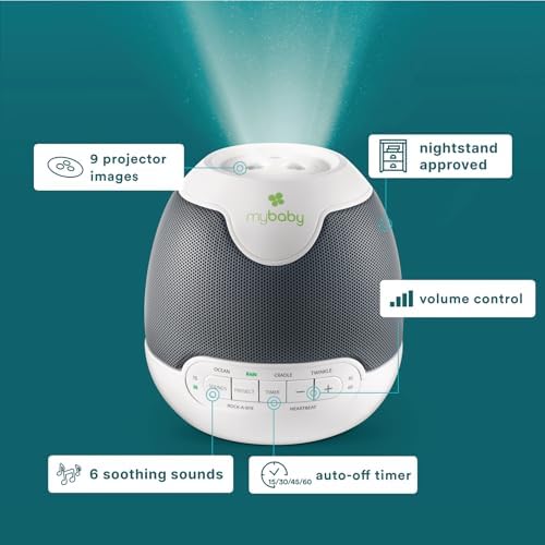 MyBaby Lullaby Sound Machine & Projector Baby Sleep Machine - Image 3