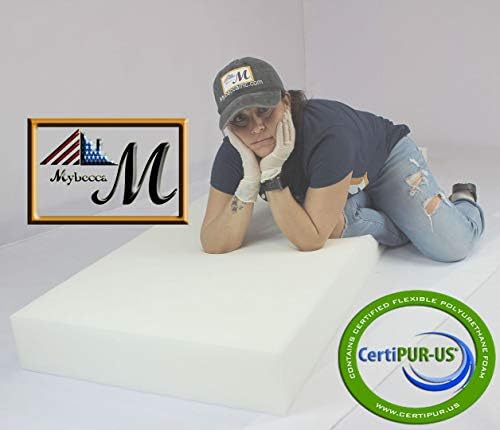 Mybecca 0.5"x24"x72" Upholstery Seat Cushion Medium Firm (Foam Replacement, Sheet, Pad) - Image 3