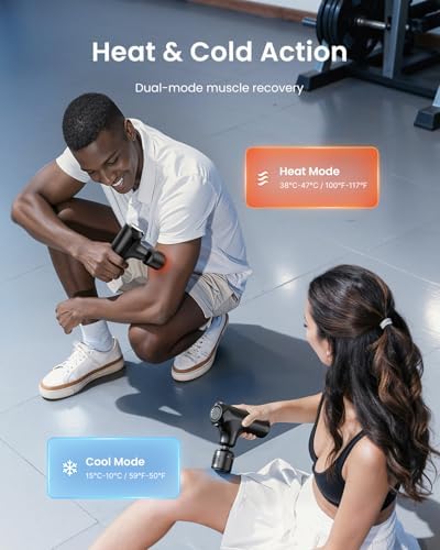 RENPHO Mini Thermacool Massage Gun with Heat and Cold, Pocket-Sized, Small - Image 2