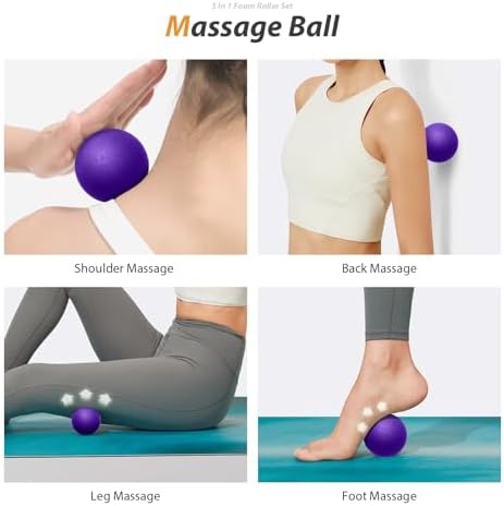 SUBCULTUREPICK 5 in 1 Foam Roller Set for Deep Tissue Muscle Massage - Image 5