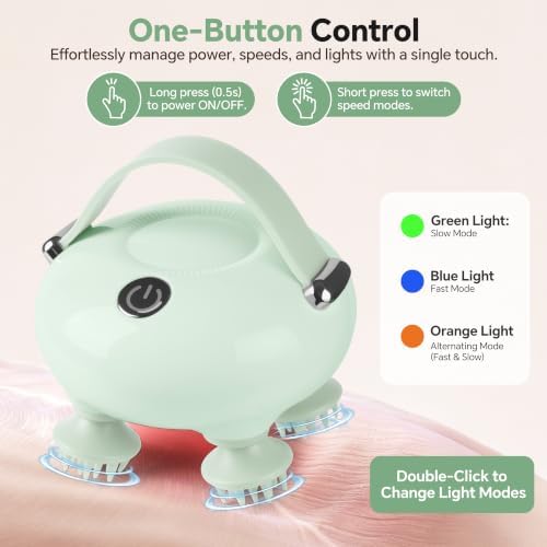 IOOKAN Scalp Massager, Electric Head Massage Scalp Stress Relax | IPX7 Waterproof, 3 Massage Modes Tangle-Free & 186 Massage Nodes, Head Neck Shoulder Pets Use, Gift for Dad Mom - Image 6