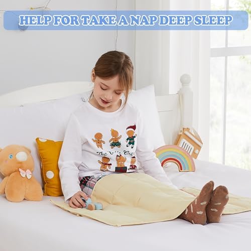 Weighted Blanket - 2 lbs Ivory Heavy Blanket, 19"x21", Small Size Breathable Lap Blanket - Image 6