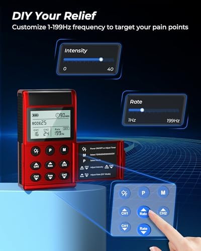 KingPavonini TENS Unit Muscle Stimulator, Rate DIY 1-199Hz, Model B2501 - Image 3