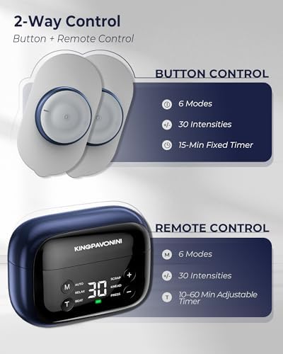 KingPavonini Wireless TENS Unit Muscle Stimulator, Pocket-Sized, Model U13 - Image 4