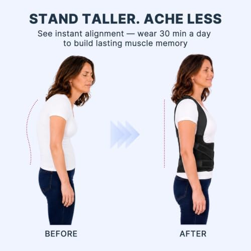 Fit Geno Posture Corrector for Women & Men, Back Shoulder Support Brace - Image 3