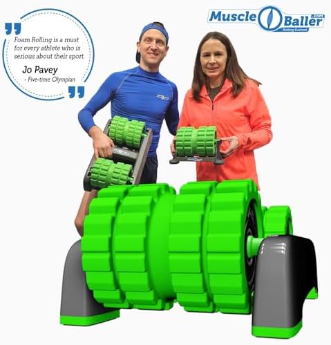 BackBaller Foam Roller (Ridged) - Muscle Roller for Deep Pain Relief. Ideal for Runner Cyclist Footballer Athlete - Image 4