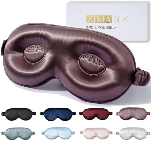 ZIMASILK Adjustable 22 Momme 100% Pure Mulberry Silk Sleep Mask by ZIMASILK