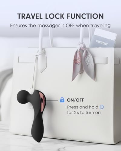 Mini Massager, Handheld Cordless Compact Silent Body Relaxation Massage Tool (Black) - Image 3
