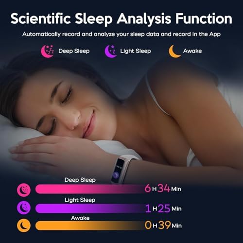 Fitness Tracker, 2026 Smart Band with Heart Rate & Blood Pressure Monitor, IP67 Waterproof Activity Tracker with Sleep Tracking & Step Counter for Men Women, Pink - Image 4