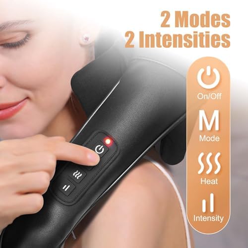 MASGRE Shiatsu Neck and Shoulder Massager, Cordless Back Massager with Heat - Image 5