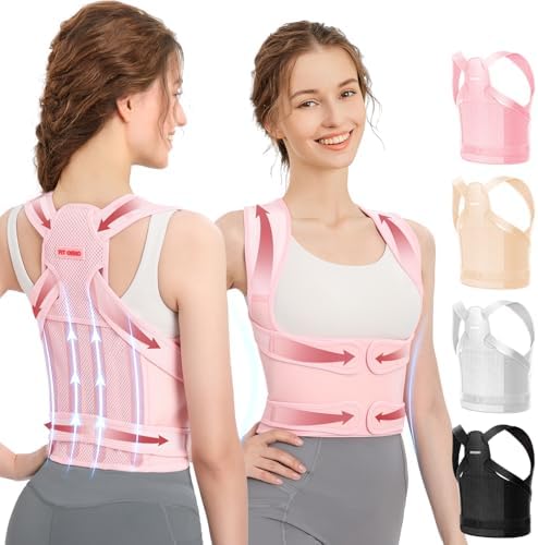 Fit Geno Posture Corrector for Women & Men, Back Shoulder Support Brace by FitGeno