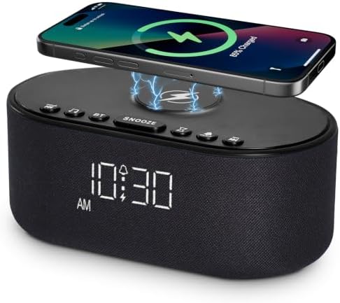 Sound Machine Alarm Clock for Bedrooms with 21 Soothing Sounds by Odokee