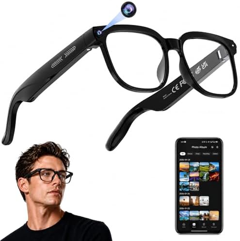 AI Smart Glasses with Camera, 4K Video, Real-Time Translation, AI Assistant by Unknown