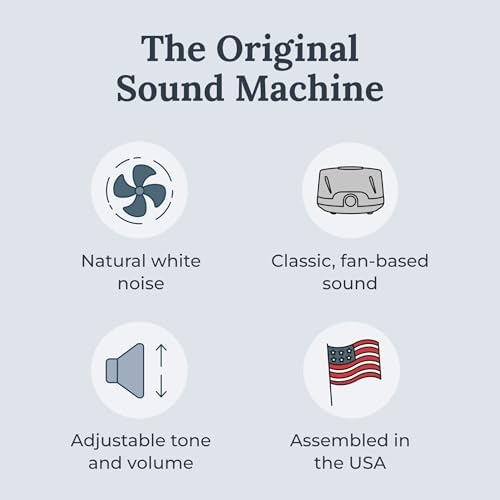 Yogasleep Dohm Classic (Gray) The Original White Noise Machine, Soothing Natural Sound from A Real Fan, Noise Cancelling for Office Privacy, Travel & Meditation, Sleep Therapy for Adults & Baby - Image 2