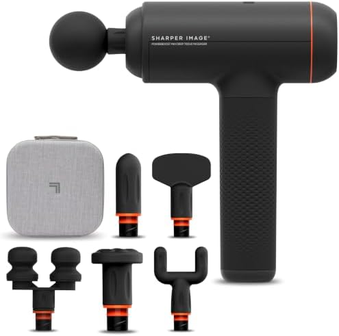 Sharper Image Powerboost Max Deep Tissue Massage Gun 2026 Version - Black by SHARPERIMAGE