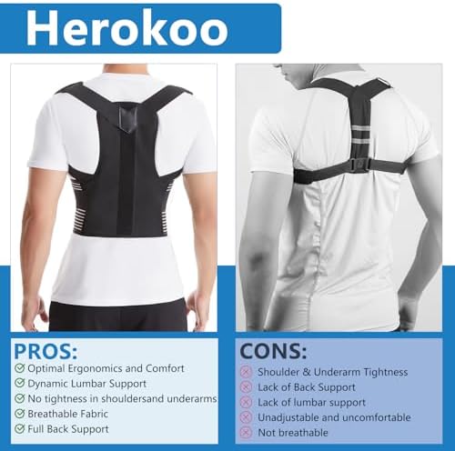 Back Brace Posture Corrector for Women & Men, Shoulder Straightener， Improve Posture Lumbar， Adjustable Full Back Support， Hunchback Correction, Upper and Lower Back Pain Relief, Scoliosis, Spine Corrector (Small) - Image 2