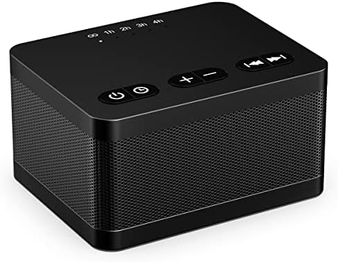 Sound Machine White Noise Machine with 30 Natural Soothing Sounds 32 Levels Volume 5 Timers Memory Function Effectively Blocks Noise Ideal Sleep Machine Brown Noise for Baby Kids Adults Home (Black) by DailyBody