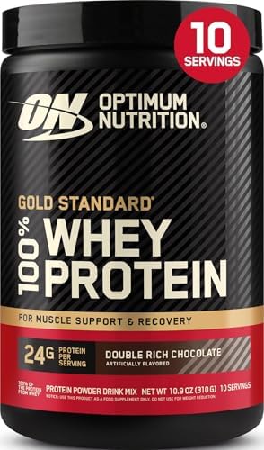 Optimum Nutrition Gold Standard Whey Protein, Double Rich Chocolate, 0.68LB by OPTIMUMNUTRITION