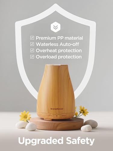 InnoGear Essential Oil Diffuser Ultrasonic Diffusers for Home Scent, Yellow - Image 4