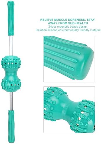 ZJchao Muscle Roller Massage Stick, Multifunctional Magnet Massage Roller Reduce Muscle Soreness Tightness Leg Cramps Back Pain Rub Muscle for Relief Acupressure - Image 5