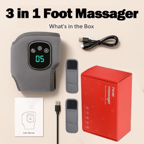 2026 New Upgranded Foot Revive Massager for Neuropathy, Portable Triple Method Heated Ankle Wrap with Extension Strap, 3 Vibration Modes, 5 Heat Levels for Foot Relaxation (2 pcs) - Image 2