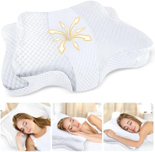 CHxxy Memory Foam Pillows, Cervical Pillow for Neck & Shoulder Pain Relief - Image 7