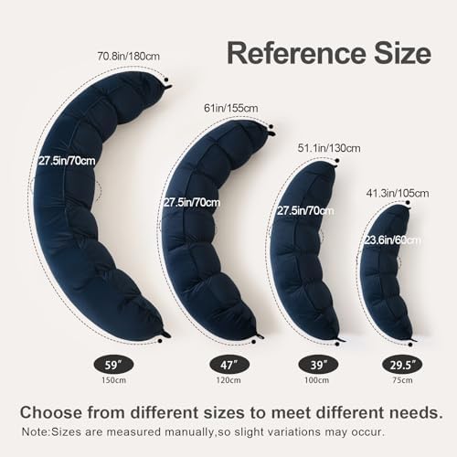 Peallow(Pat. Pend) – Long Round Body Pillow for Adults, Bolster Pillow for Sleeping, Soft and Supportive Pillow for Sleeping & Lumbar Support (Teal Blue,47") - Image 2