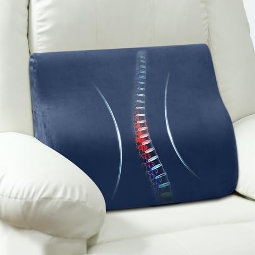 Lumbar Support Pillow for Recliner, Ergonomic Back Support Pillow by AHUAWA