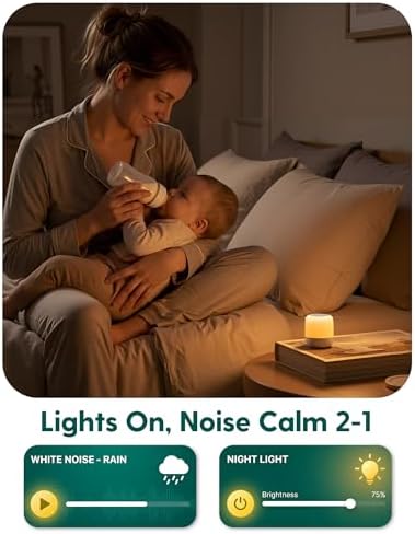 Babelio Pocket Glow White Noise Machine for Travel, 9-Color Light - Image 4
