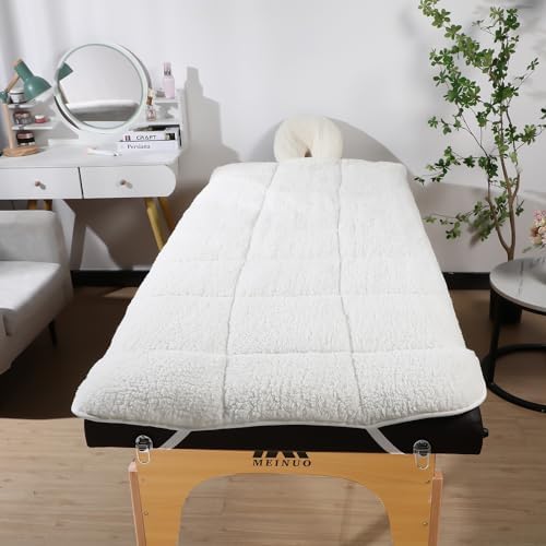 Oudain Fleece Massage Table Pad Set, 76 x 34 Inch Soft and Comfortable Massage Bed Pads, Thick Massage Table Pads Set Includes Pad and Face Rest Cover for SPA, Beauty Salon - Image 6