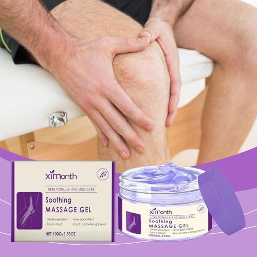 Soothing Relief Massage Gel, Joint Gel Purple Gel Soothes for Knees, Lumbar, Neck, Hands,Feet and Joint Activities Throughout.(100g) - Image 3