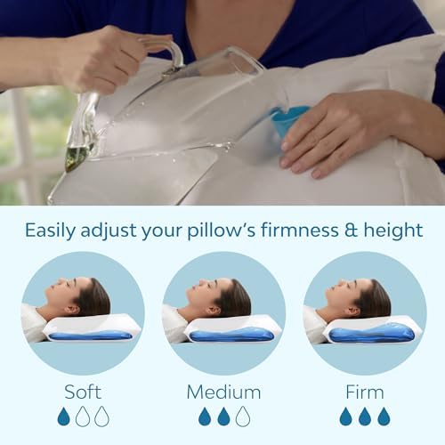 Mediflow Water Pillow Memory Foam re-Invented with Waterbase Technology - Clinically Proven to Reduce Neck Pain & Improve Sleep Quality. (7 Pillows) - Image 5