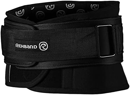 Rehband X-RX Back Support, Heavy weightlifting support 7mm neoprene, 2-in-1 back support with integrated lifting belt for heavy weight lifting workouts by Rehband