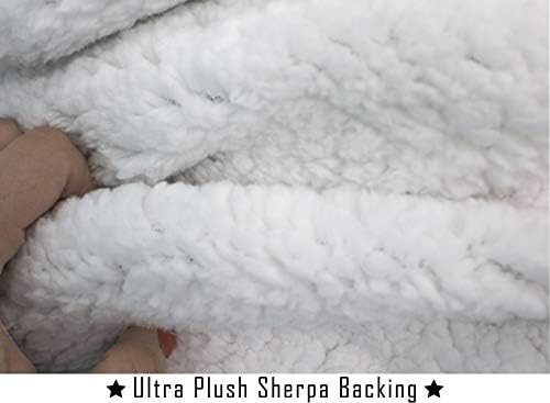 Elegant Comfort Luxury Ultra-Plush Velvet Touch Fleece Throw Soft, Warm, Cozy| Micromink Sherpa-Backing Reversible Blanket for Bed, Sofa and Couch, (50 x 60), Giraffe - Image 4
