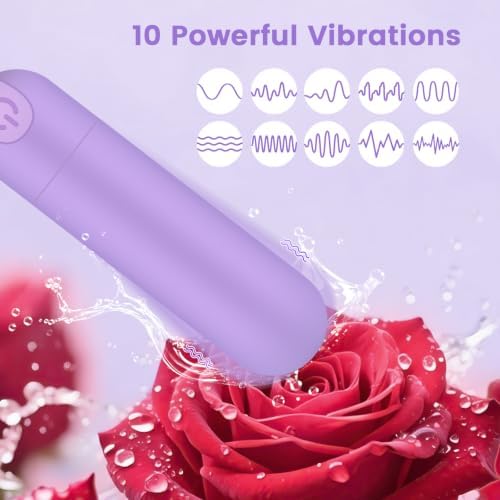 Kverg Mini Massager Waterproof Rechargeable 10 Vibration Light Purple - Image 3