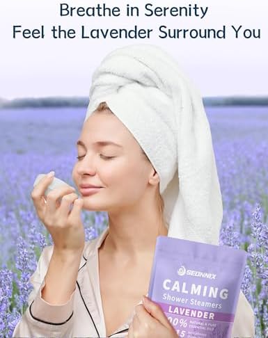 Shower Steamers Aromatherapy 15 Pack, Stress Relief & Self Care - Lavender Shower Bombs with Natural Essential Oil, Home Spa Shower Travel Essentials, Relaxation Birthday Gifts for Women & Men - Image 6