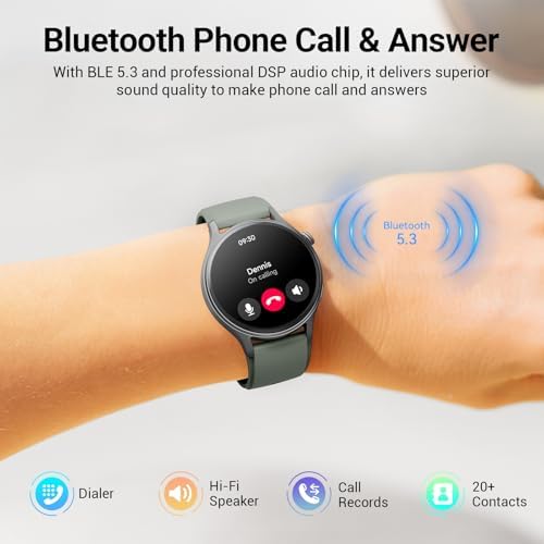 Smart Watch for Men Women,Compatible with Android Phones iPhone (Green) - Image 3